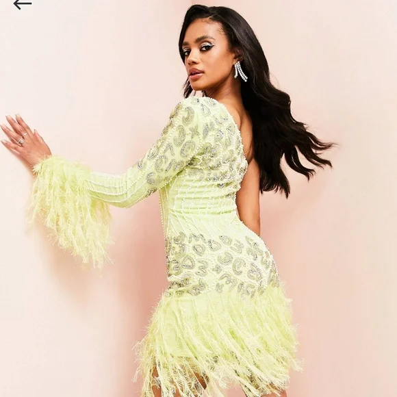 ASOS | Dresses | Asos Luxe One Sleeve Mini Dress | Poshmark